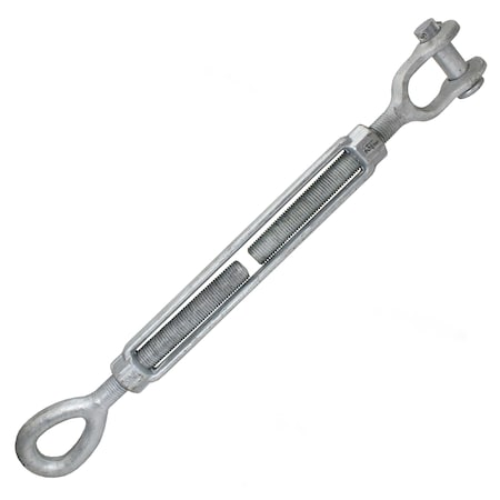 Us Cargo Control Galvanized Turnbuckle - Import - Jaw & Eye - 1-1/2" x 18 JETBGV112X18